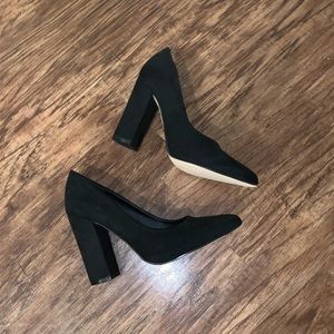Black Chunky Heels